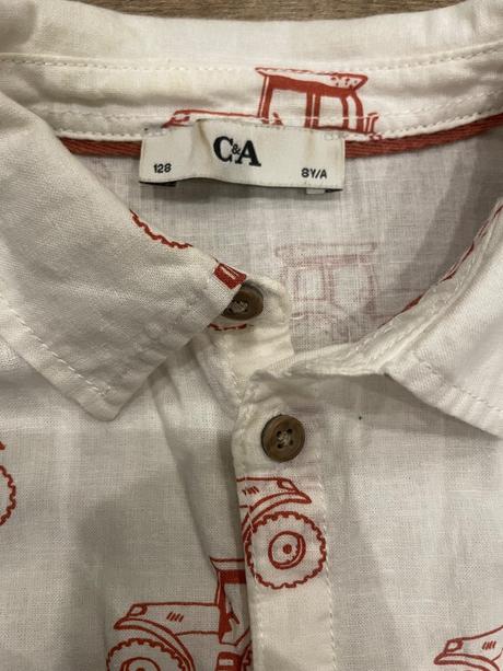 Košeľa c&a s traktormi, c&a,128