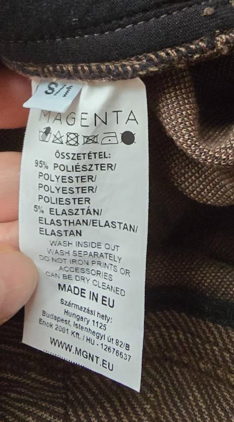 Nohavice (teplakoveho štylu) magenta, 38