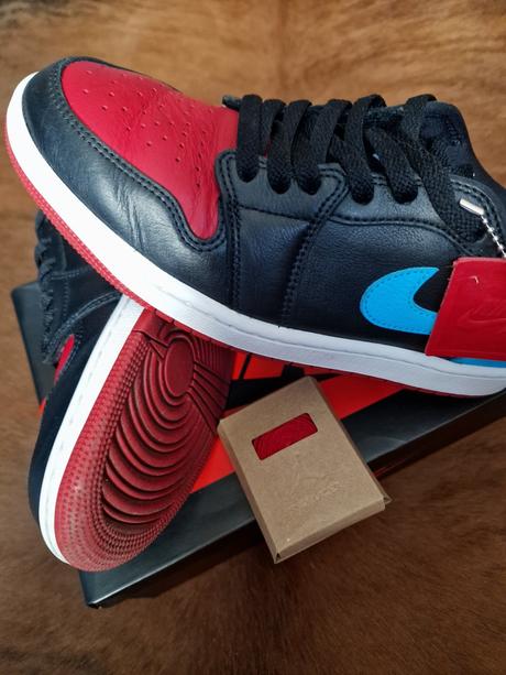 Nike air jordan 1 retro low og eu 40.5 black / pow, nike,40