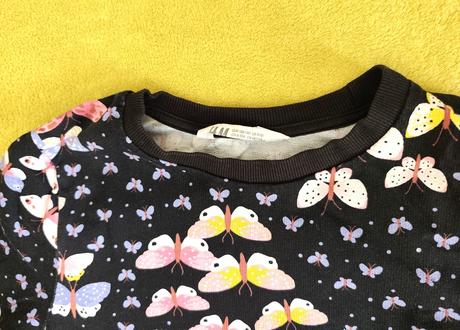 Motýľové tričko, h&m,134