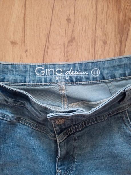 Slim dzinsy , elasticke, c.44, gina,44