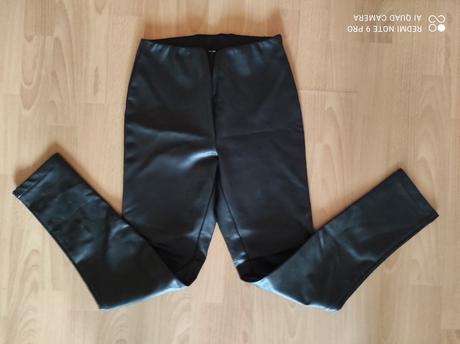 Koženkové nohavice veľkosť 164, c&a,164