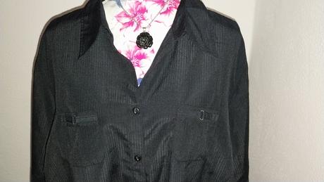 Čierna blúzka pre moletku, 54