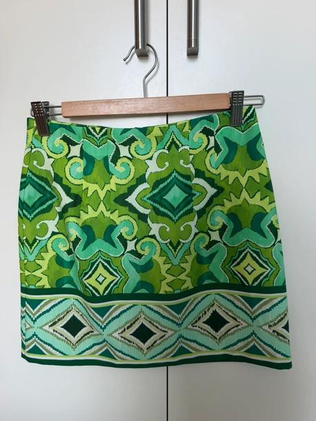 Zara zelená mini sukňa xs, zara,xs