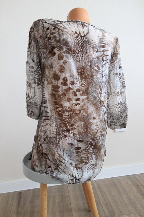 Šedo hnedá blúzka, l, l