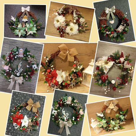 Vianočný veniec - ručná práca, 