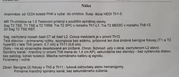 Bolesti končatín a chrbtice