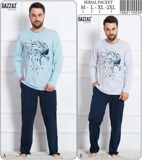 Pánske bavlnené pyžamo, l / m / xl / xxl