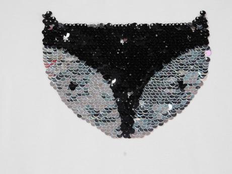 Elastické tričko tchibo s obojstrannými flitrami, tcm,152