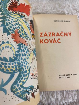 Stará retro rozprávková kniha zázračný kováč 1964,