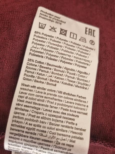 Bordové mikinové sačko/bundička vila 40, 40