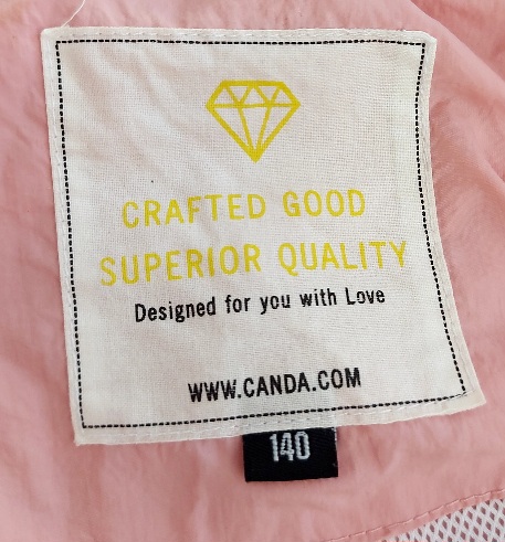 Ružová prechodná vetrovka, 140