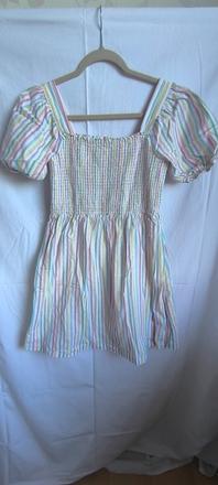 Farebné pásikové šaty, gap,152