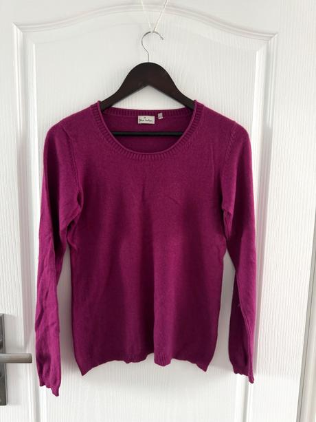 Elegantný modrý sveter motion  kašmír hodváb, s