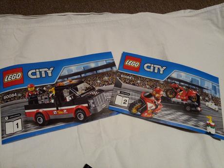 Lego city 60084 prepravný kamión, motorky, 