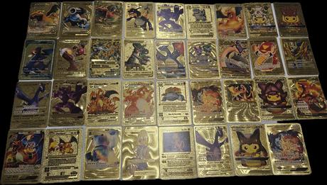 Zlate pokemon karty,