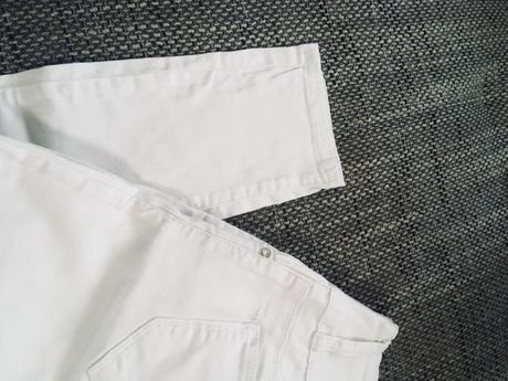 Úzke biele nohavice xs/s, 26