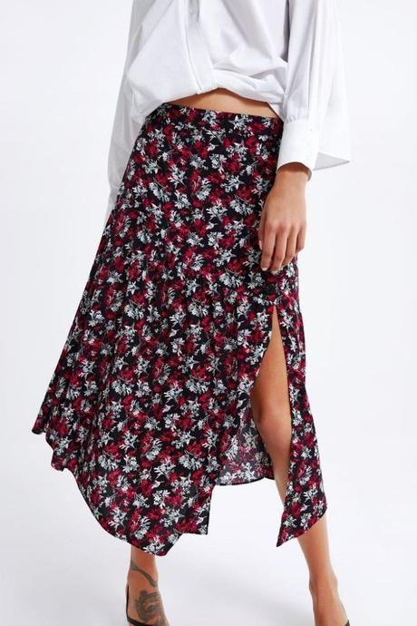 Sukňa s rozparkom, zara,xs