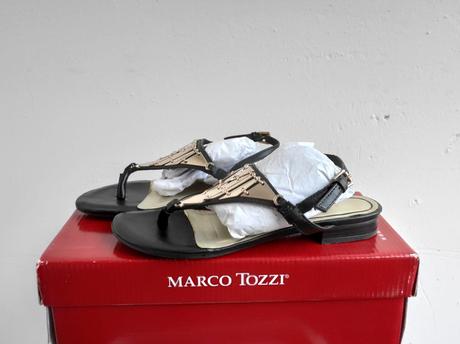 Kožené sandále marco tozzi, marco tozzi,36