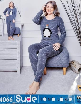 Dámske bavlnené pyžamo, l - xxl