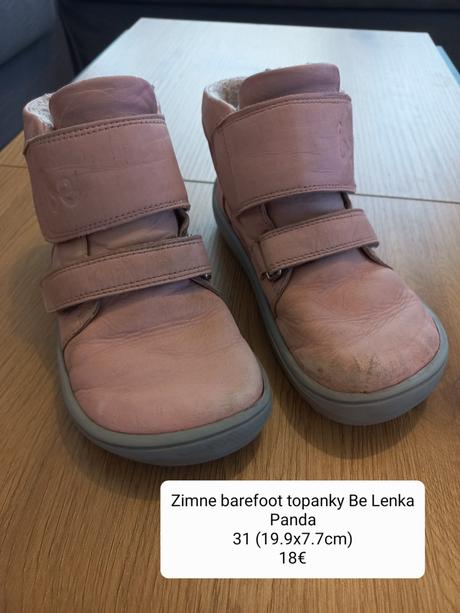 Zimne barefoot topanky be lenka panda, 31, be lenka,31