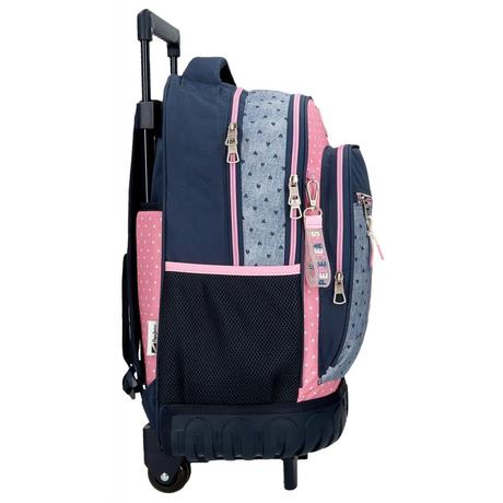 Školský batoh na kolieskach pepe jeans noni denim,