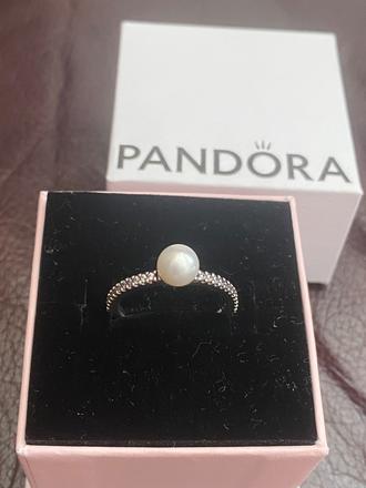 Pandora prsten s perlou, pandora