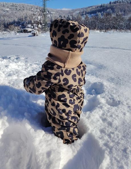 H&m zimný overal a rukavice s leo vzorom, h&m,92