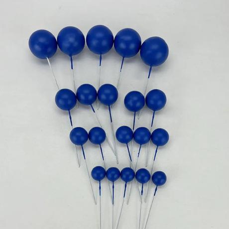 Tortový zápich guličky tmavomodré (20ks) - skladom,
