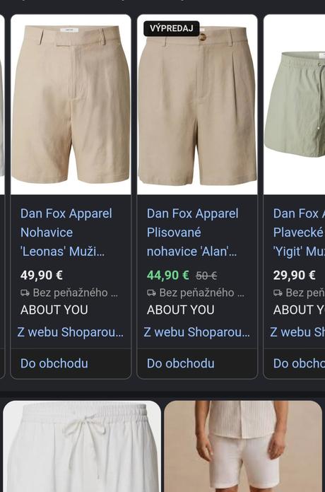 Ľanové kratasy dan fox, m