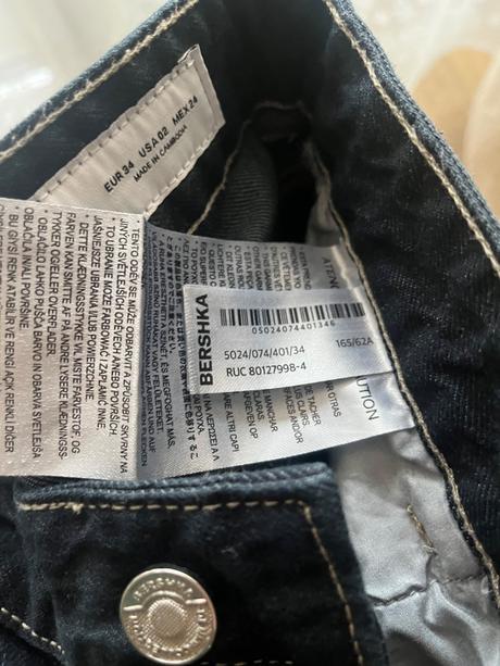 Bershka barrel jeans 34, bershka,xs