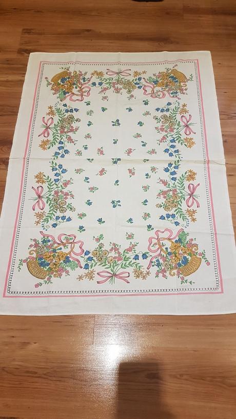 Retro bavlnený obrus, 