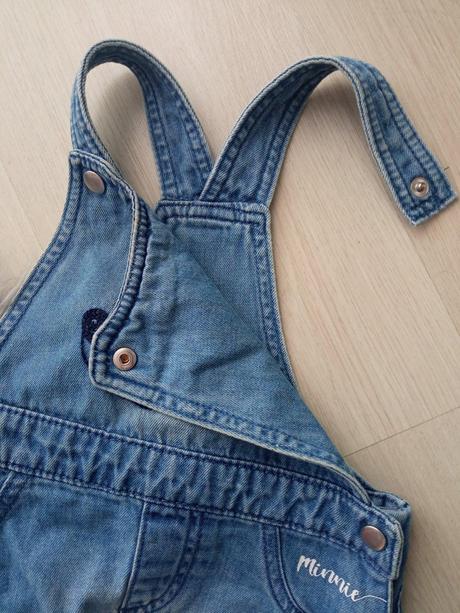 Dievčenská džínsová sukňa s trakmi minnie (86), disney,86