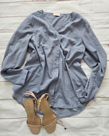 Pekná modrá blúzka, xl