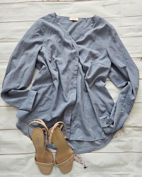 Pekná modrá blúzka, xl