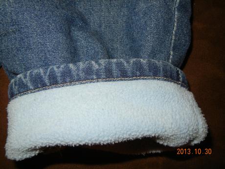 Zateplené rifličky, h&m,68