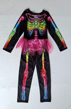 Kostra so sukničkou - halloweensky kostým veľ.116,