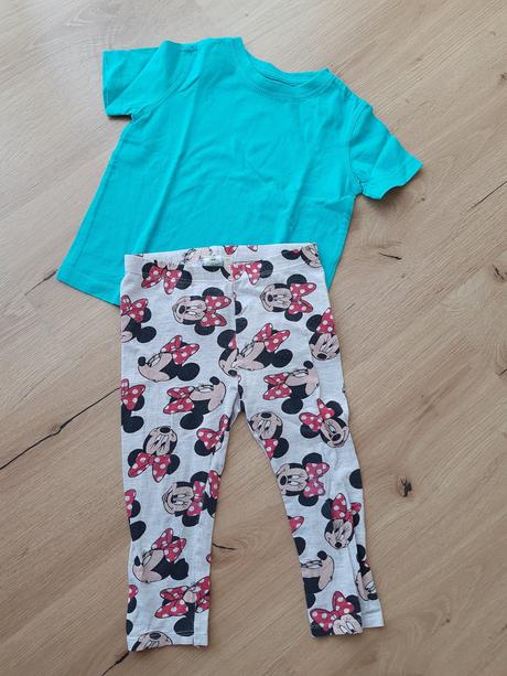 Legíny minnie + tričko, disney,92