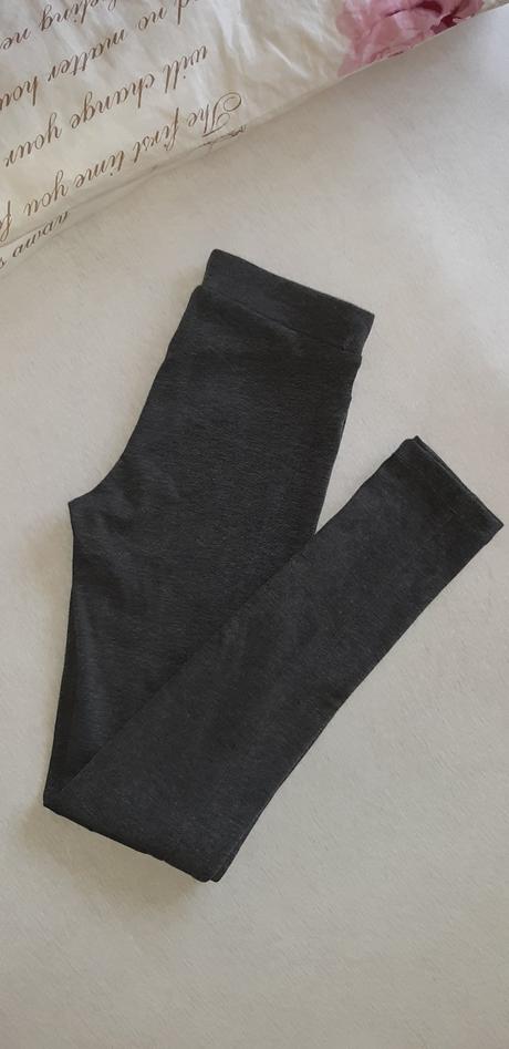 Šedé pevné legíny, kenvelo,s