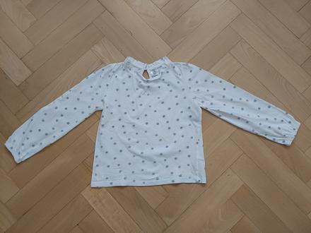 Dievčenské biele tričko, 128