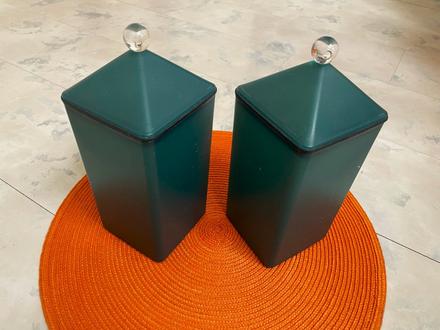 Plastové dekoratívne dózy / 2 ks, 