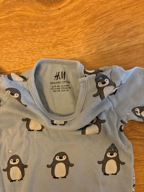 Pohodlne body s tucniacikmi, h&m,68