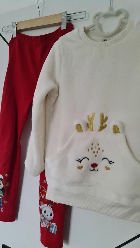 Vianočná suprava mikina legíny 128, pepco,128