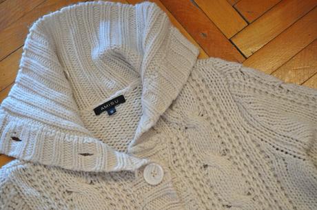 Dámsky hrubý sveter, amisu,s