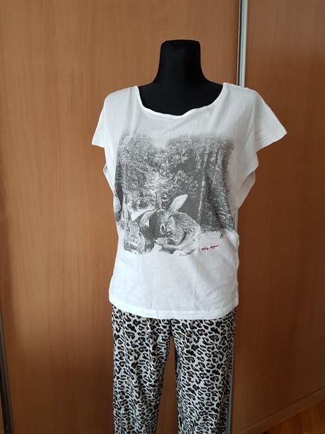 Biely kvalitný oversize top vel.m, m