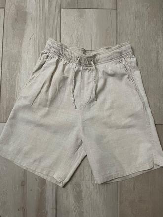 Ľanové šortky, h&m,152