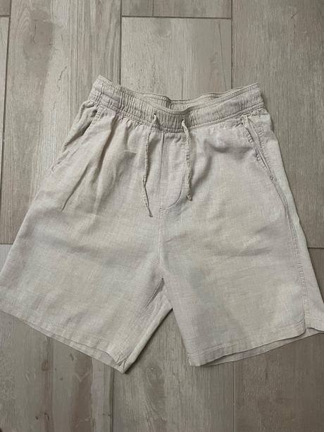 Ľanové šortky, h&m,152