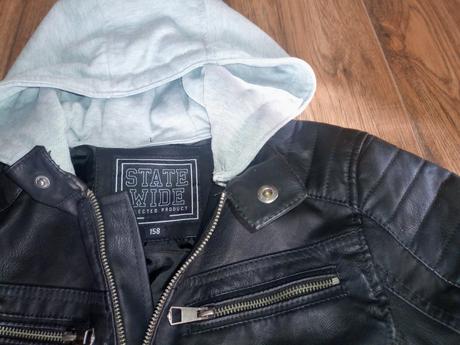 Koženková motorkárska bunda c&a, c&a,152 / 158