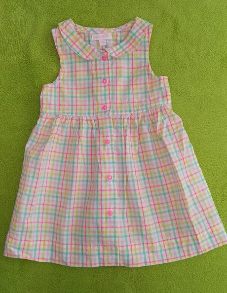 Farebné letné šaty veľkosť 74, 68