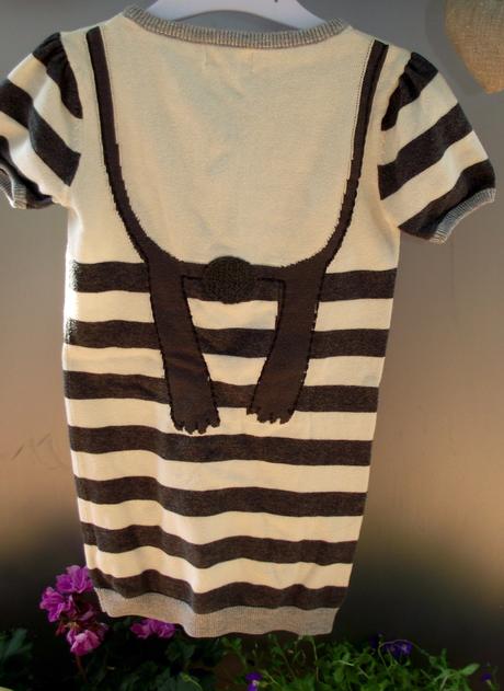 Nenosený dlhší svetrík + grátis legíny, next,104